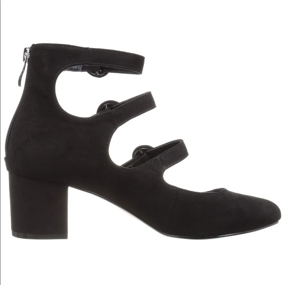 NIB Black Mercury Mary Jane Triple Buckle Pump - Picture 2 of 3